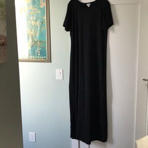 LuLaRoe Maria black maxi dress